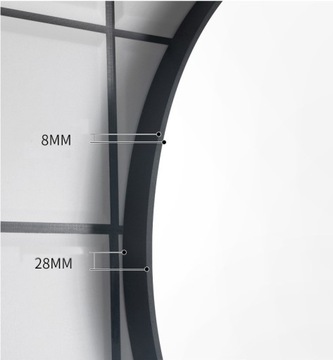 НАСТЕННОЕ ЗЕРКАЛО В КРУГЛОЙ РАМКЕ 70 СМ ВАННАЯ КОМНАТА ГОСТИНАЯ ОФИС ЛОФТ