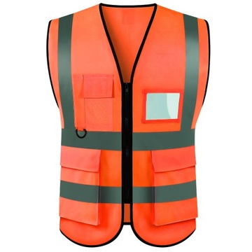 Светоотражающий жилет безопасности оранжевый ROAD UNIVERSAL XL