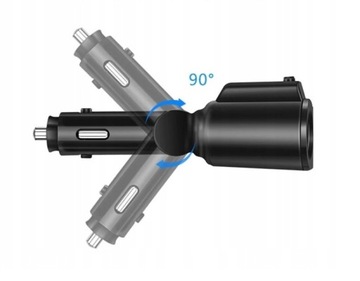 АВТОМОБИЛЬНЫЙ РАЗВЕТВИТЕЛЬ РАЗВЕТВИТЕЛЬ FM-ПЕРЕДАТЧИК ЗАРЯДНОЕ УСТРОЙСТВО 2xUSB