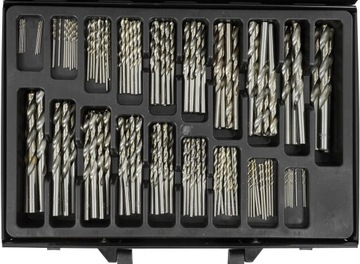СВЕРЛА ДЛЯ МЕТАЛЛА HSS СТАЛИ 170 шт. СВЕРЛО 1-10 мм НАБОР СВЕРЛ + ЧЕХОЛ