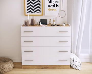 Шкаф, комод, кровать 160, прикроватные тумбочки LENART DENTRO