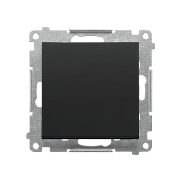 Simon 55 Przycisk zwierny pojedynczy czarny mat