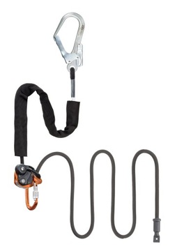 Lonża stabilizująca Climbing Technology Finch+ Steel 4m - black