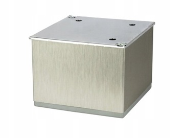 NÓŻKA NOGA STOPKA MEBLOWA H60 6 CM KWADRATOWA 80x80 MASYWNA INOX + WKR