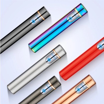 Плазменная зажигалка для USB - Черный, глянцевый