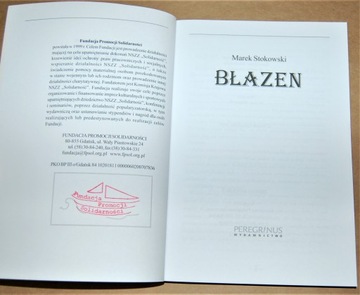 Błazen MAREK STOKOWSKI POWIEŚĆ ZOBACZ