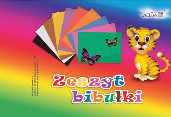 Zeszyt A4 bibułki 10 kol - Aliga