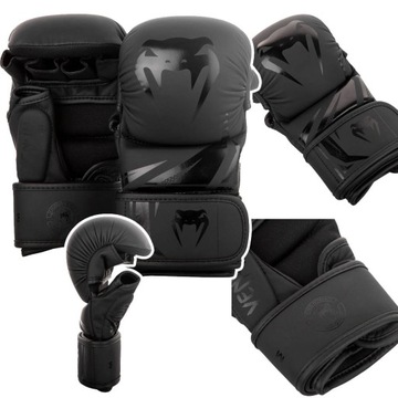 Rękawice sparingowe MMA Venum Challenger 3.0 Czarne r. M