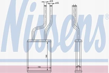 NISSENS 73457 NÁHRADA TEPLÁ TOPENÍ INTERIÉR