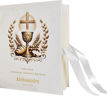 ALBUM na zdjęcia PREZENT PAMIĄTKA pierwszej komunii ŚWIĘTEJ imię obrazek 1