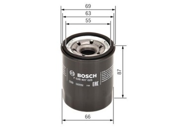 BOSCH F 026 407 025 FILTR OLEJE