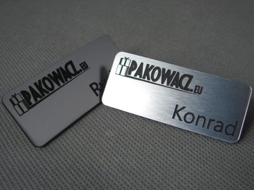 Identyfikator personalny, plakietka, 60x25mm