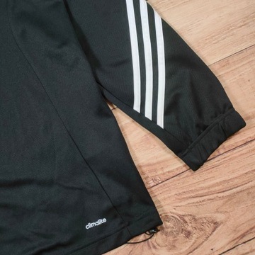 ADIDAS Climalite Bluza Rozsuwana 3 Paski Męska Logowana r. L