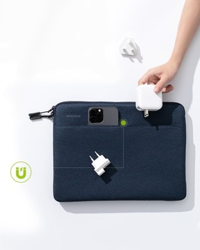 СУМКА INNOSTYLE ДЛЯ НОУТБУКА 16 ДЮЙМОВ Водонепроницаемый ЧЕХОЛ OMNIPROTECT SLIM BLUE