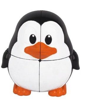 Kostka logiczna 2x2 w kształcie pingwina