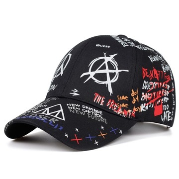 CZAPKA Z DASZKIEM bejsbolówka ANARCHIA anarchy
