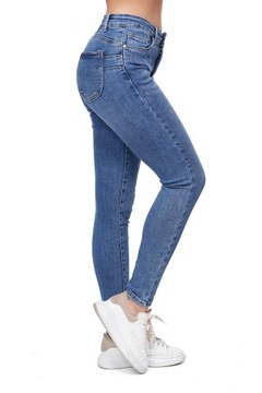 073_2XL/44_KLasyczne spodnie jeans rurki M.SARA