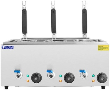 Макаронница макароноварка с кранами 6 корзин 3 x 6,5 л 300