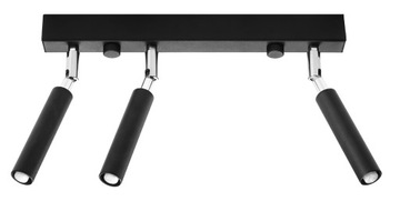 Plafon PERSIC 3 Czarna Lampa LED Oprawa na Sufit