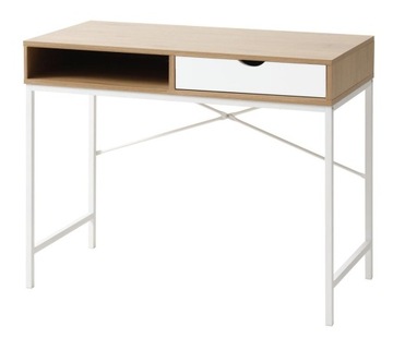 Biurko Nowoczesne TRAP 48x95 DĄB BIAŁY