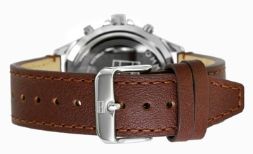 Zegarek Męski Tommy Hilfiger West 1791710 Brązowy pasek skórzany + BOX