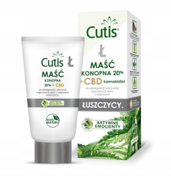 CUTIS Ł MAŚĆ KONOPNA 20% Z CBD NA ŁUSZCZYCĘ 120 ml