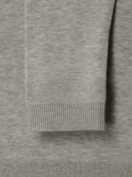 Sweter Tommy Hilfiger męski szary v-neck z jedwabiem S