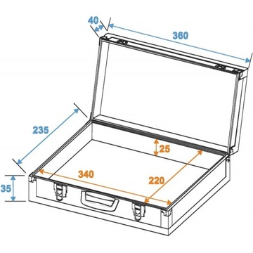 DIMAVERY EFFECTOR CASE SMALL WALIZKA TRANSPORTOWA