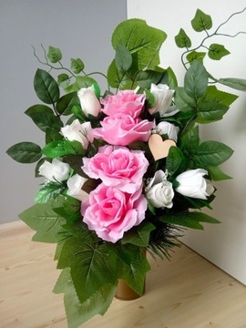 SG113/C *Набор для кладбищенской могилы*букет для тарелки+букет для вазы