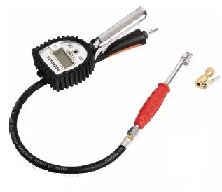 PISTOLET DO POMPOWANIA OPON ELEKTRONICZNY MANOMETR