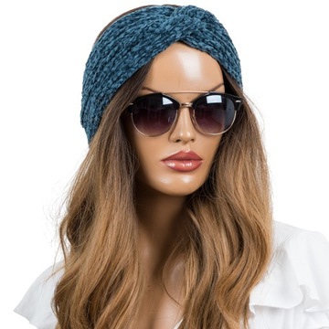 ПОВЯЗКА-ТЮРБАН ЖЕНСКАЯ, ТОЛСТАЯ, ТЕПЛАЯ, 7 ЦВЕТОВ