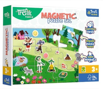 TREFL 93166 Puzzle magnetyczne - Treflikowy dzień