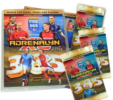 2025 FIFA 10 years 365 ALBUM + 3 saszetki Nordic karty piłkarskie panini