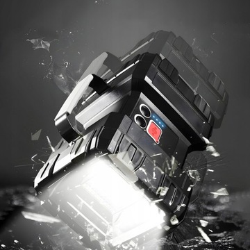 МОЩНЫЙ ДВУХСТОРОННИЙ АККУМУЛЯТОРНЫЙ СВЕТОДИОДНЫЙ ФОНАРЬ ПОИСК ЦВЕТНЫЙ МОЩНЫЙ СВЕТ