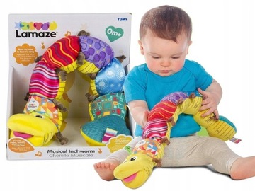 TOMY LAMAZE GĄSIENICA sensoryczna z pozytywką