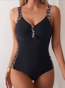 ЦЕЛЬНЫЙ КУПАЛЬНИК ЖЕНСКИЙ ДЛЯ ПОХУДЕНИЯ, ЧЕРНЫЙ L 40