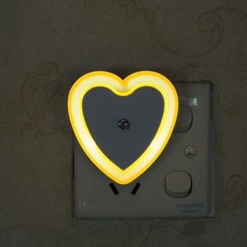 LED Mini Night Light Sensor Control Hearts Lights
