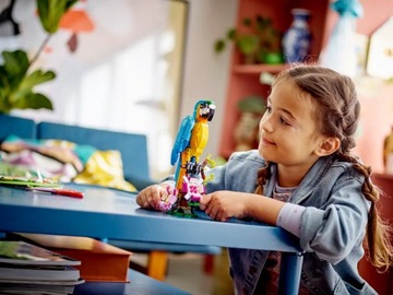 НАБОР LEGO BLOCKS ЭКЗОТИЧЕСКИЙ ПОПУГАЙ 3В1 РЫБА ЛЯГУШКА CREATOR 31136 ПОДАРОК
