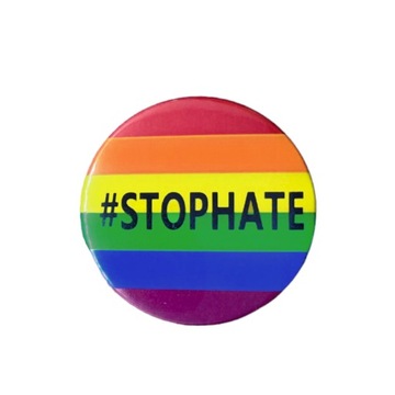 Przypinka tęcza lgbt flaga tęczowa Stophate