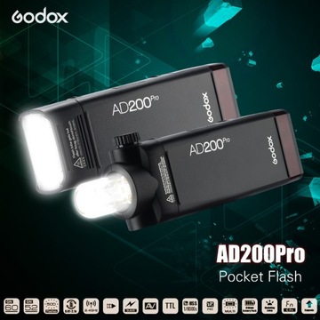 Портативная карманная вспышка Godox AD200Pro