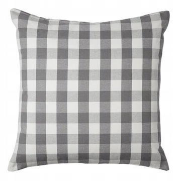 POSZEWKA jasiek KRATKA IKEA SZARA 60X45 CM