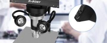 Цифровой микроскоп Svbony SV604, ЖК-микроскоп с 1–1200-кратным увеличением, 7 дюймов, 12 Мп, 1080p