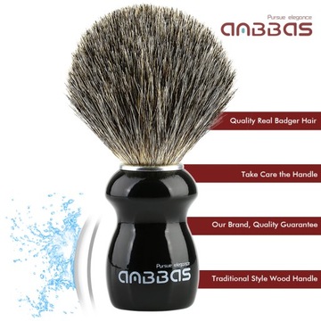 Помазок для бритья ANBBAS Badger с подставкой для мужчин