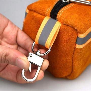 Тяжелая сумка для инструментов из воловьей кожи на молнии.