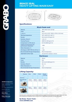 Brace Seal Grabo вакуумное захватное уплотнение