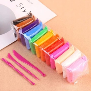 ВОЛШЕБНАЯ ПЕНОПЛАСТИЧНАЯ ГЛИНА 24 шт ПОЛИМЕРНАЯ ПЕНОГЛИНА