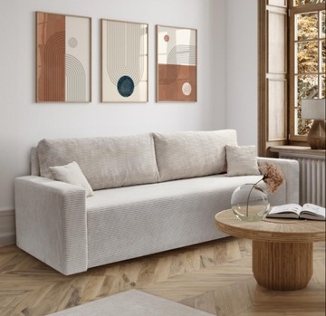 sztruks sofa kanapa 3 osobowa wybór koloru na sprężynach