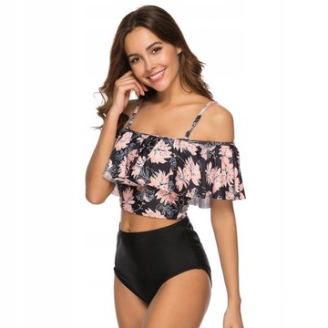 BIKINI STRÓJ KĄPIELOWY WYSOKI STAN HISZPANKA - XL