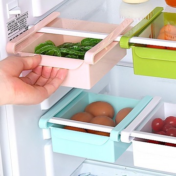 ПОЛКА-ОРГАНАЙЗЕР ДЛЯ ХОЛОДИЛЬНИКА С ВЫДВИЖНЫМ КОНТЕЙНЕРОМ