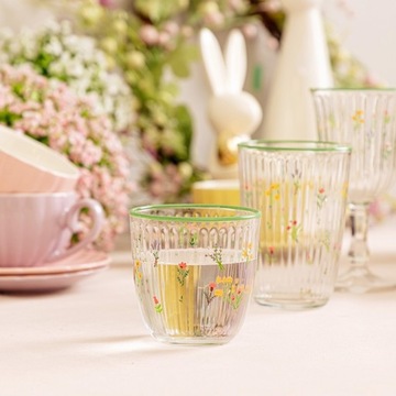 GARDINO Стакан высокий с цветами, 0,38 л ХОМЛА